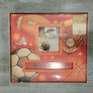 K Company Tim Coffey Sports Embossed Scrapbook Album, Post Bound, 10 Pages